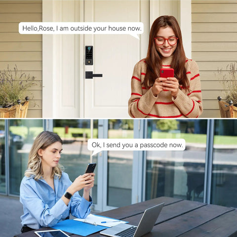 Step Up Your Daily Home Security Routine With This Smart Fingerprint Door Lock Featuring A Rock Solid Handle Set For Seamless App Control Quick Auto Lock And Truly No Sweat Keyless Entry Access