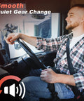 Driver enjoying smooth gear change in a truck featuring the Road Warrior Shifter Isolator Bushing Kit For Eaton Fuller Heavy Rigs Replacement.