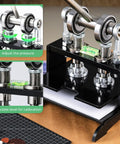 Pro Grade Leather Cutting Machine With 7.87 Inch Square Embossing Plate, Manual Die Cutter Stamping Tool, 1 Ton Force, Adjustable Stroke