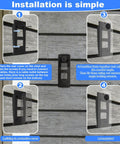 Installation steps for Doorbell Camera Mount For 2nd Gen Video Doorbell, Anti Theft Ring Holder, Adjustable Corner Wedge on vinyl siding.