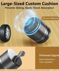 Adjustable Speaker Isolation Feet 4 Pack With Height Adjustable 0.9 to 1.5 Inch Vibration Damping Stands shown with cushion detail