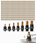 Mandrel Replacement Kit For M3 To M12 Rivet Nuts With Seven Mandrels And Seventy Press-In Nuts, Ideal For Thin-Walled Sheet Metal, Aluminum Tubing, And Plastic Fastening, Delivers Precise Permanent Threads, kit display with mandrels and tool