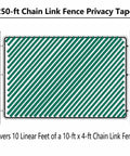 Chain Link Fence Privacy Slats Tape Roll 250 Ft By 0.15 Ft Includes 200 Fasteners And Punch Tool UV Inhibited Green Polyethylene