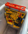 Glove Friendly Utility Rack Tray With Raised Center For Small Parts Heavy Duty Polymer Bucket Organizer For Lineman Buckets