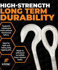Five Sixteenths Inch Hook And Eye Turnbuckle Beefy Heavy Duty Galvanized Steel Tensioner for cables and ropes durability