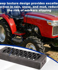 Beefy Tire Mounted Tractor Step With Non Slip Grip For Farm Rig, Trailer And Pickup Work Truck, Heavy Duty Steel Platform 12 X 4.75 Inch