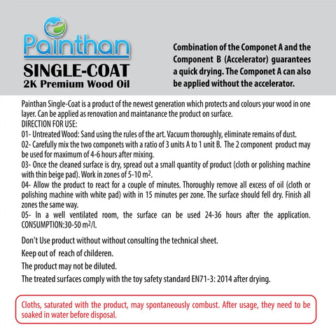 Game Changing One Coat Interior Wood Oil Finish With Fast Fix Accelerator And Zero Voc Friendly Formula For Lazy Weekend Projects and product application instructions.