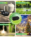 Outdoor Waterproof Electrical Box For Small Cords And Power Strips With Six Cable Entries All Weather Extension Cord Cover