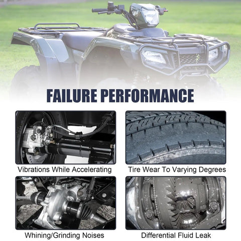 Trail Tested Straight Bolt Swap Replacement For Honda Fourtrax Rancher 420 Atv 2007 Through 2013 rear differential fluid leak signs and issues.