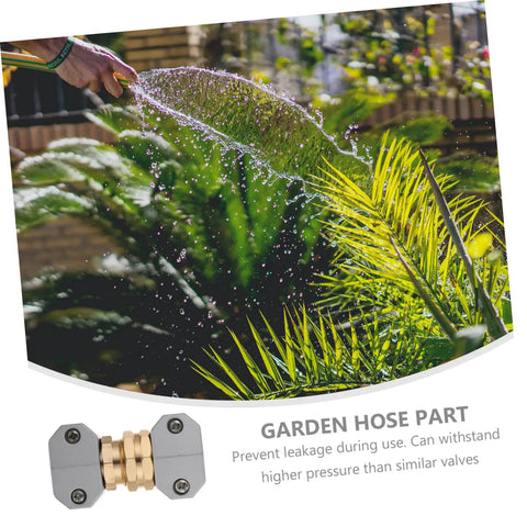 Adorable Garden Hose Repair Kit With Aluminum Alloy Fittings Ensures No Leaks So You Can Blast Your Yard Clean Without Hassle And Ditch The Old Broken Connectors For Smooth Simple Connections Today. gray aluminum alloy hose repair fitting for garden watering