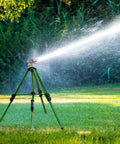 Impact Sprinkler On Tripod Base 2 Pack For Lawn Yard Garden With 360 Degree Coverage, Extra Tall Heavy Duty Water Sprinkler System