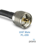 Ultra Flexible 6 Foot PL259 Male To SO239 Female Coax Extension Cable For CB UHF VHF Shortwave HAM Radios And Antennas connector