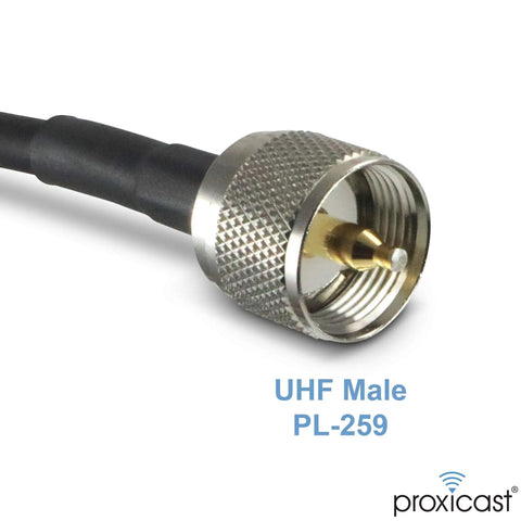 Ultra Flexible 6 Foot PL259 Male To SO239 Female Coax Extension Cable For CB UHF VHF Shortwave HAM Radios And Antennas connector
