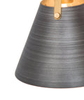 Close-up of brushed antique silver cone shade from Farmhouse Black 3 Light Vanity Fixture For Bathroom With Gold Socket And Brushed Antique Silver Cone Shade Modern Open Frame Bath Lighting That Looks Dope And Fits 25.5 Inch Long 6.5 Inch Wide And 10.5 Inch High.