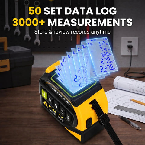4In1 Digital Measuring Tool With 328Ft Laser Distance Tracker And 16Ft AutoLock Tapeline For Interior Work That Delivers No Sweat Precision And Helps You Conquer Room Buildouts And Garage Layouts Like A Pro