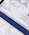 12 Inch Architect Triangular Scale For Students And Pros With Open Divided Design, Six Die Engraved Scales, Easy Read Graduations, Durable Precision Tool For Architecture Projects, used on blueprints