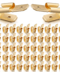50 Pcs Piggyback Spade Connectors Kit, 3-Way Adapter Dual Male to Single Female Brass Quick Splice Spade Terminal Connectors