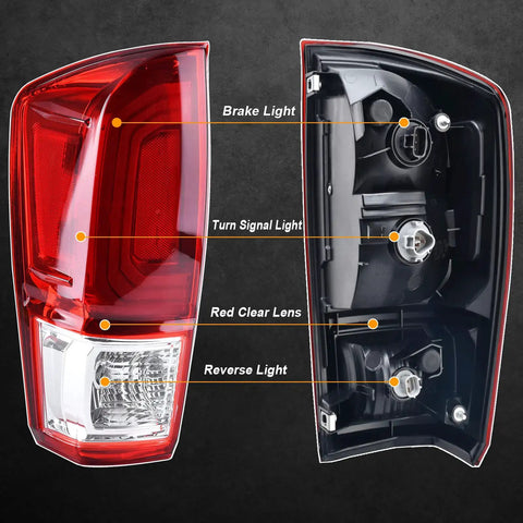 Toyota Tacoma Tail Light Rear Lamp Right Passenger Side Direct Fit Replacement Assembly With Bulb 81550-04170 components view