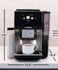 Double Cup Barista Style Home Fully Automatic Coffee Machine With 36 Drink Presets And Touchscreen Controls For Latte Macchiato Cappuccino Or Espresso Personalize Strength Size Milk Ratio And Aroma Large Bean Hopper Easy Clean Stainless Steel