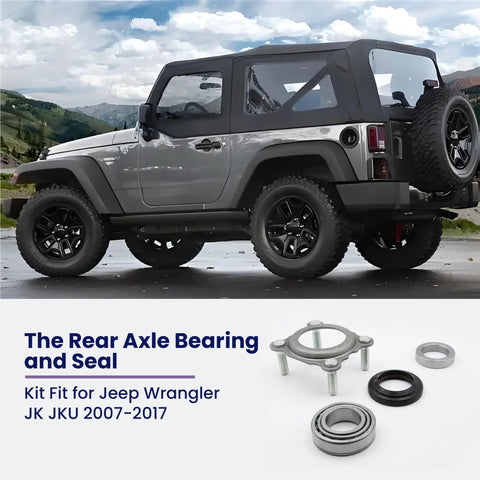 Rear Axle Bearing And Seal Kit For Jeep Wrangler JK JKU 2007 2008 2009 2010 2011 2012 2013 2014 2015 2016 2017 Replaces 68008523AA