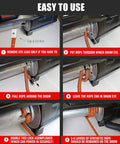 Step-by-step guide for installing Beefy Heavy Duty 50Ft 3/16 Inch Synthetic Winch Rope Kit with Forged Hook on ATV winch drum.