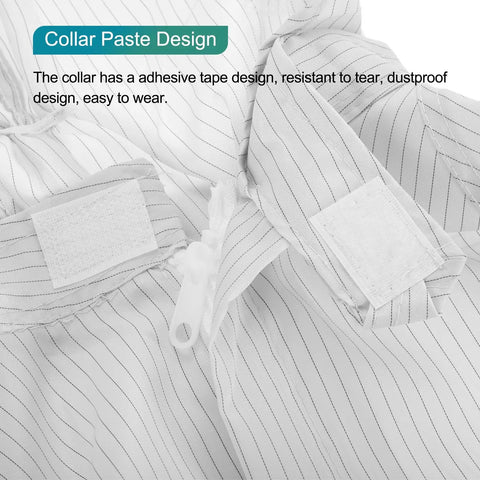 Collar of Grab This Legit Heavy Duty Anti Static Lab Coat Coverall Tailored For Electronics Manufacturing And Chemical Handling.