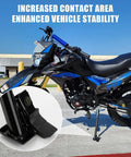 Heavy Duty Kick Stand For Hawk 250 XR150 TBR7 Dirt Bike installed on motorcycle, showing enhanced stability and corrosion-resistant mount.