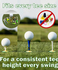 All In One Golf And Baseball Training Kit With Four Tee Holders And Elastic Lanyards for Indoor and Outdoor Practice on grass