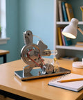 Hot Air Stirling Engine Educational Toy Kit With Multicolor LED Lights And DIY Electricity Generator Unique L Shape Engine Design Hands On Science Kit For Curious Minds And Kids on desk