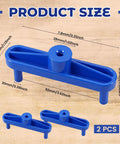 Product Size of Rock Solid Magnetic Center Finder Tool For Woodworkers Needing Dead On Drill Layouts With Durable ABS Construction And Killer Precision Throughout Every Project showing dimensions and features.