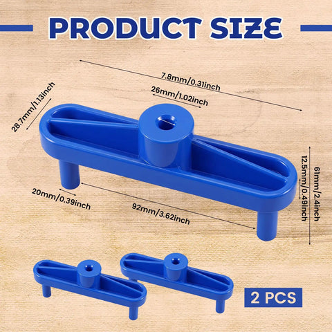 Product Size of Rock Solid Magnetic Center Finder Tool For Woodworkers Needing Dead On Drill Layouts With Durable ABS Construction And Killer Precision Throughout Every Project showing dimensions and features.