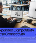 Next Level Thunderbolt Docking Station With 280W Fast Charge And Combo Cable For Laptop Setup Rock Solid Data Transfer Sleek Black Finish desktop setup with laptop and docking station