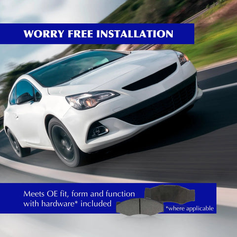 Centric premium ceramic rear disc brake pad set for Subaru (301.11140)