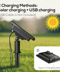Zero Cost Solar Landscape Lights Outdoor Waterproof Auto On Off Dusk To Dawn Solar Powered Landscape Lighting For Yard Garden Lawn Fence Wall Tree Plant Patio Pathway Warm White No Electric Bill with USB charging port