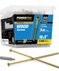 Exterior Wood Screws For Decks And Outdoor Projects, Number 10 By 5 Inch All Purpose Bronze Deck Screws with T25 Bit