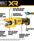 20V Max XR Copper Tubing Cutter For 1/4 Inch To 1-1/4 Inch Copper Tubing K L M Hard And Soft Pipe, Cuts Up To 2x Faster