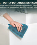 Hot Tub Scum Absorber Turtle 2 Pack Floating Spa Sponge Scoop to Ditch the Greasy Film Capture Lotion Buildup Reusable Mesh Cloths Water Test Kit Keep Your Spa Vibes Pristine Easy Peasy Cleanup for a Refreshing Soak Anytime being used to wipe hot tub surfaces.