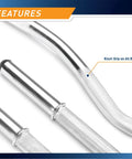 Standard Size Curl Bar And Dumbbell Handle Set With A 47 Inch Bar And 14 Inch Handles For 1 Inch Plates Heavy Duty Chrome Steel