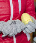 Person wearing WG015 Level 5 Cut Resistant Construction Work Gloves With Foam Nitrile Coating And Microfoam Grip peeling a potato.