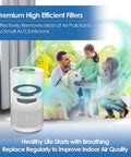 Replacement Filter 2-Pack For Vremi And Hokeki Air Purifiers, 3-Stage High-Efficiency Filter With Activated Carbon next to family
