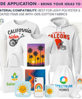 PinkTech 125Gsm Sublimation Paper 8.5x11 Inch transfers on shirts, mugs, tote bags, and cases, showcasing design versatility.