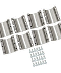 Heavy Duty 4 Pack Split Collar Tube Clamp For UTV Roll Cages Weldable Or Bolt On Mount Fits One And Three Quarter Inch OD Tubing Universal Fit