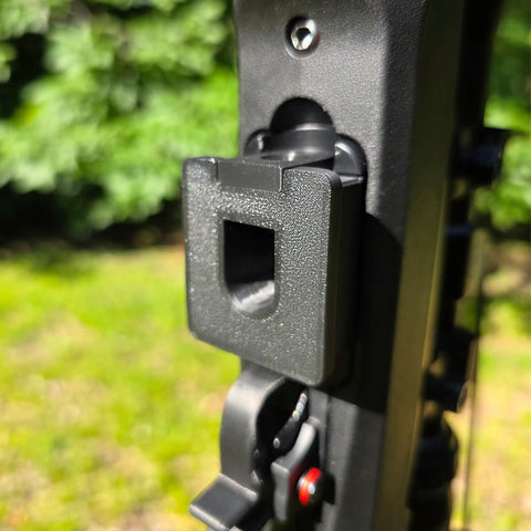 Close-up of Base Plate Grip for Ruger 10 22 Rotary Magazine 10 Rd Bottom Floor Plate Upgrade on magazine well