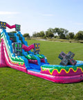 Epic 19 Foot Level Up Water Slide With Detachable Deep Pool For Kids And Adults With Blower Commercial Grade Outdoor