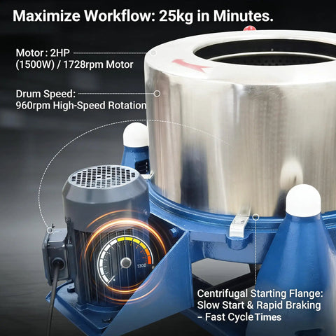 Industrial Centrifugal Dehydrator Beast For 55 Pound Solid Liquid Separator Biomass Oil Extraction And Textile Hardware
