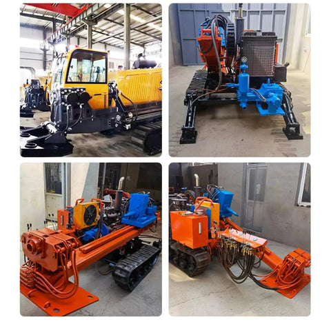 Four angles of Heavy Duty Workhorse HDD Drill Rig With Customizable Configurations For Boss Grade Horizontal Directional Drilling