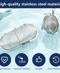 Top Shelf 304 Stainless Steel Ultrasonic Cleaner Baskets With Super Soft Lint Free Microfiber Cloths shown submerged in water.