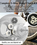 Beefed Up E Bike Motor Gear Clutch Kit With 36T Nylon Planetary Gear Set And 88mm Clutch For Bafang Hub Motors 500W 750W