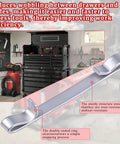 12 Pack Tool Box Drawer Slide Retaining Clips Heavy Duty 2 Inch Double Loop Stop Style detail with toolbox background
