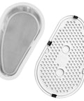 Upgraded No Nonsense Dryer Lint Filter Screen With Cover W10828351 Replacement For Various Front Load Dryers, shown separated